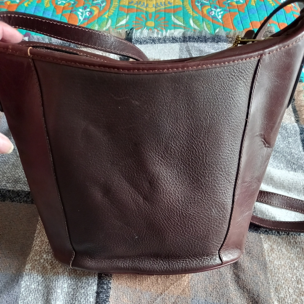 Bally Burgundy Leather Crossbody Bag - Picture 6 of 9